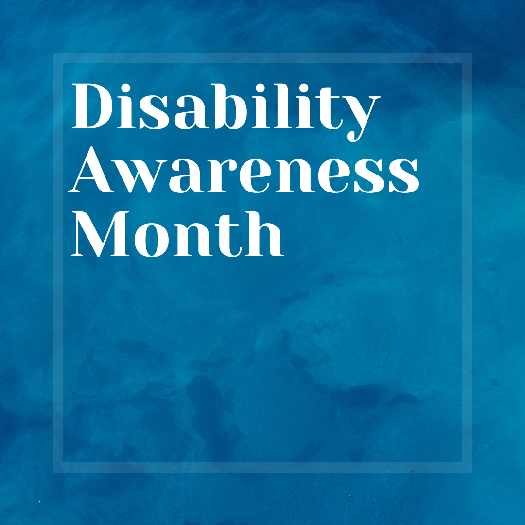 Disability Awareness Month sign