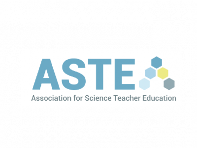 ASTE (Association for Science Teacher Education) logo of 6 colored hexagons arranged in a triangular pattern