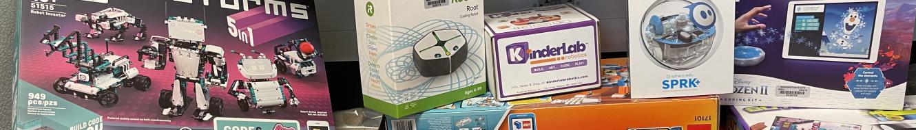 Boxes of Educational Coding Devices and Toys